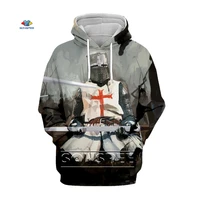 sonspee mens 3d print hoodie knights templar vintage autum men clothing hip hop harajuku pullover tops sweatshirt oversize