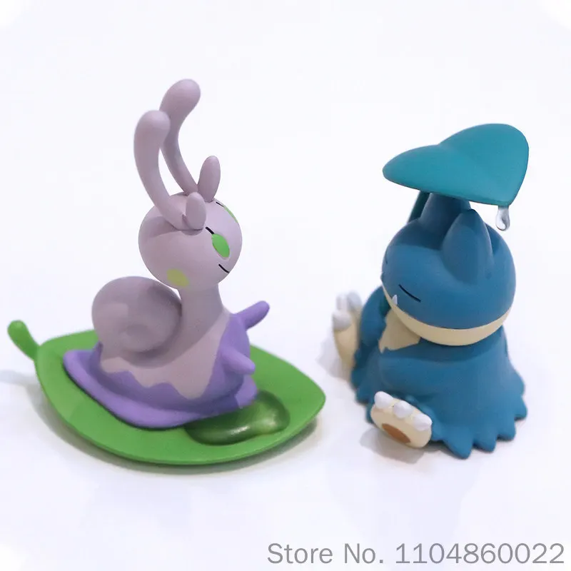 Фото Новинка в наличии: Оригинальные фигурки TOMY Gashapon Pokemon - Goodra, Snorlax, Treecko. Аниме-аксессуары, модель-украшение. №5