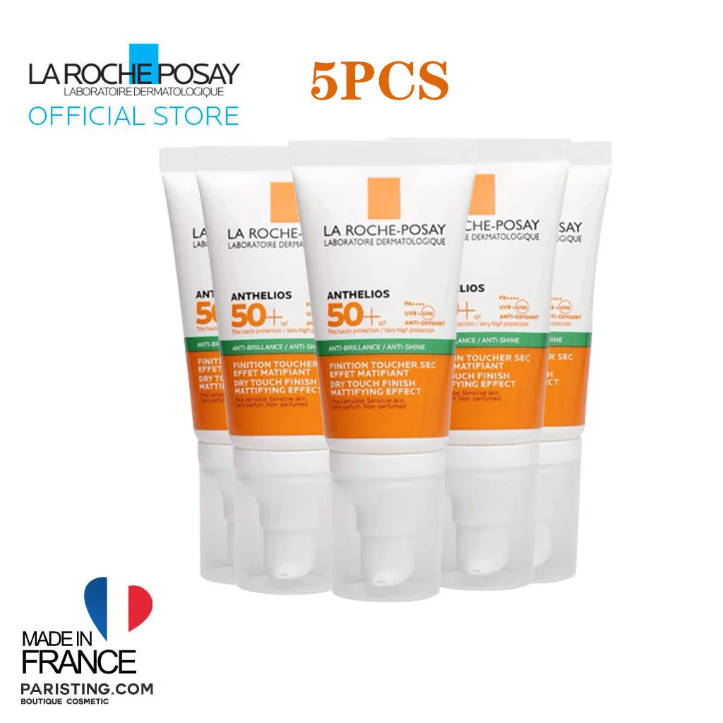 

5PCS La Roche Posay Sunscreen SPF50+ Oil Control Light and Non Greasy Suitable for Oily and Mixed Skin Green Label Sunscreen