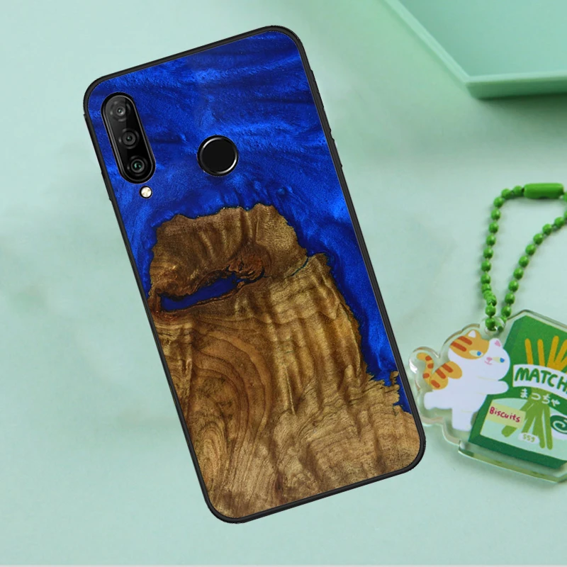Фото Чехол из смолы Wood для Huawei Nova 12s 12i 11i 7i 8i 9 10 SE Y91 Y90 Y60 Y70 Y72 Y61 P60 Pro P30 P40 Lite №3