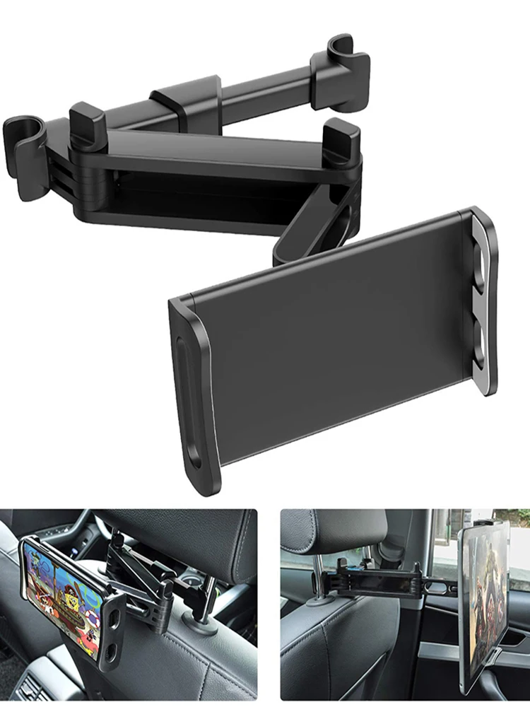 Car Rear Pillow Phone Holder Telescopic Car Back Seat Phone Holder 4-11 inch Phone Tablet Car Holder Stand for iPhone iPad 12 13