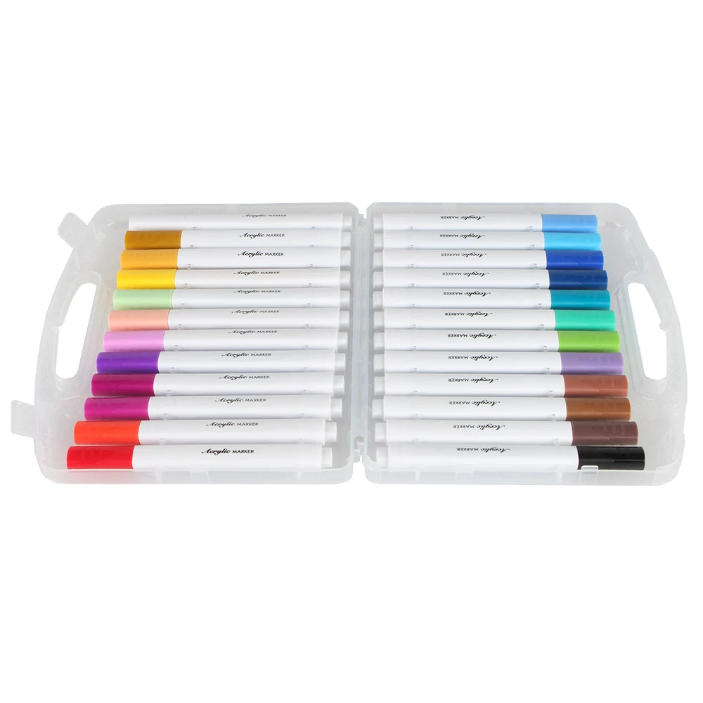 

24-цветный акриловый маркер, художественная кисть, маркер, ручка, сделай сам, рисунок для 3D-принтера, модель FDM, краска, аксессуары для 3D-печати