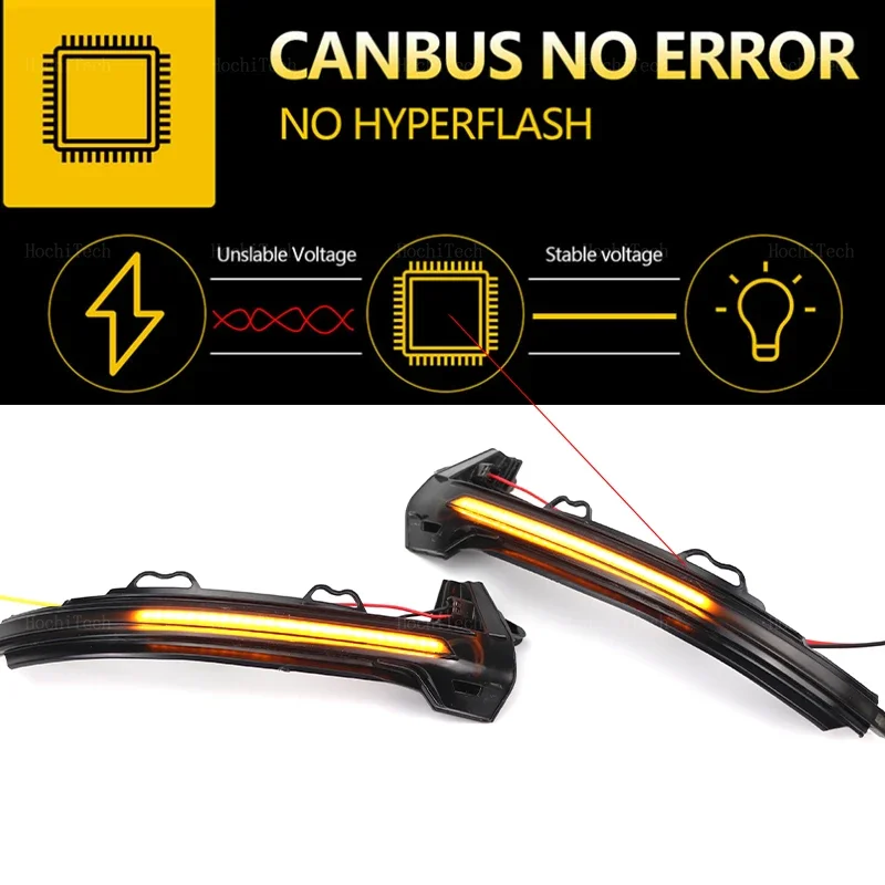 Светодиодный динамический указатель поворота бокового зеркала мигалка