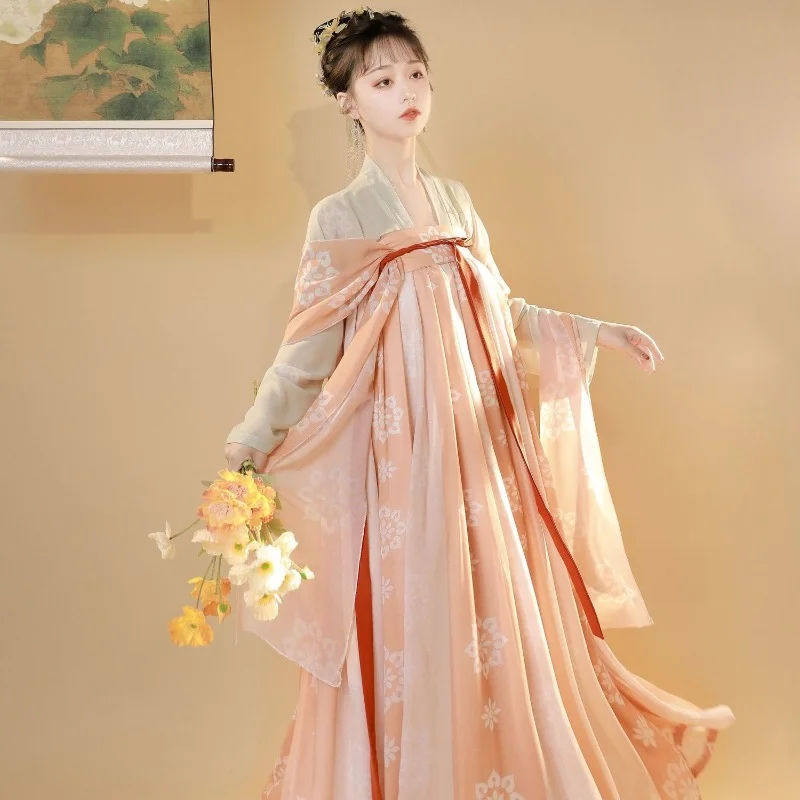 Женский костюм для взрослых Hanfu в традиционном китайском стиле Хань элемент