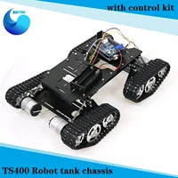 WiFi/Bluetooth/PS2 Control RC 4wd Robot Tank Chassis Kit with Control+ Motor Driver Board for Arduino DIY Robot Tank Chassis