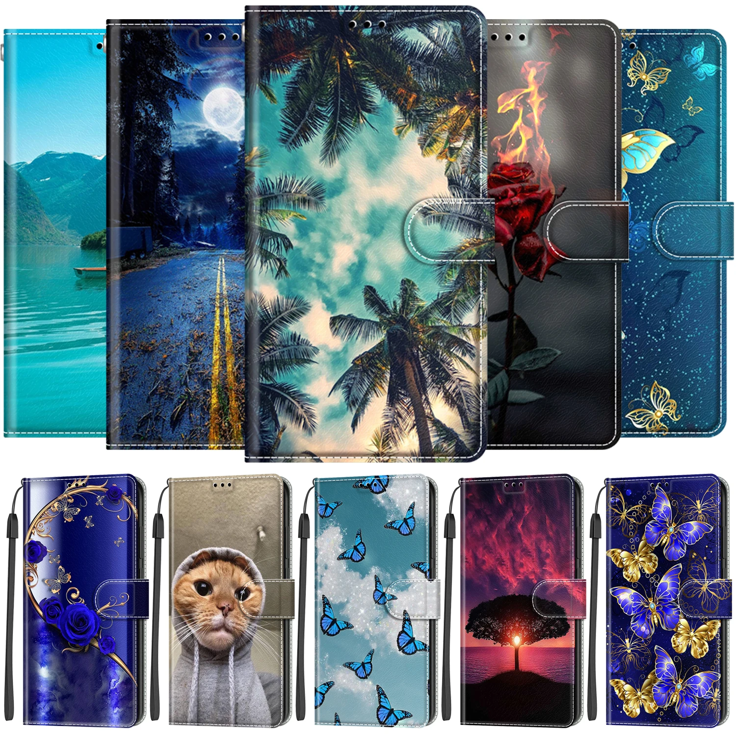 

Leather Book Cover For Huawei P10 P20 P30 Lite Pro Nova 3e 4e Case Phone Case For Huawei Y5 Y6 Y9 Prime P Smart Z Plus 2019 Case