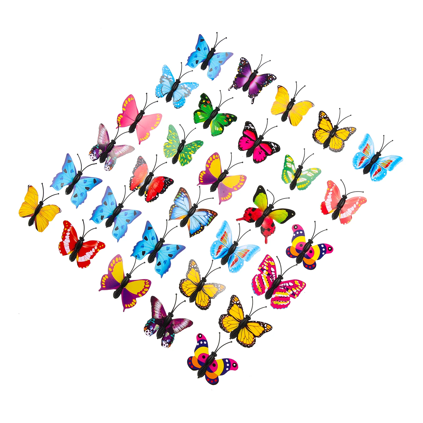 

30 шт. пробковая доска, Офисная булавка-бабочка, шпилька, зажим для большого пальца с красочными бабочками