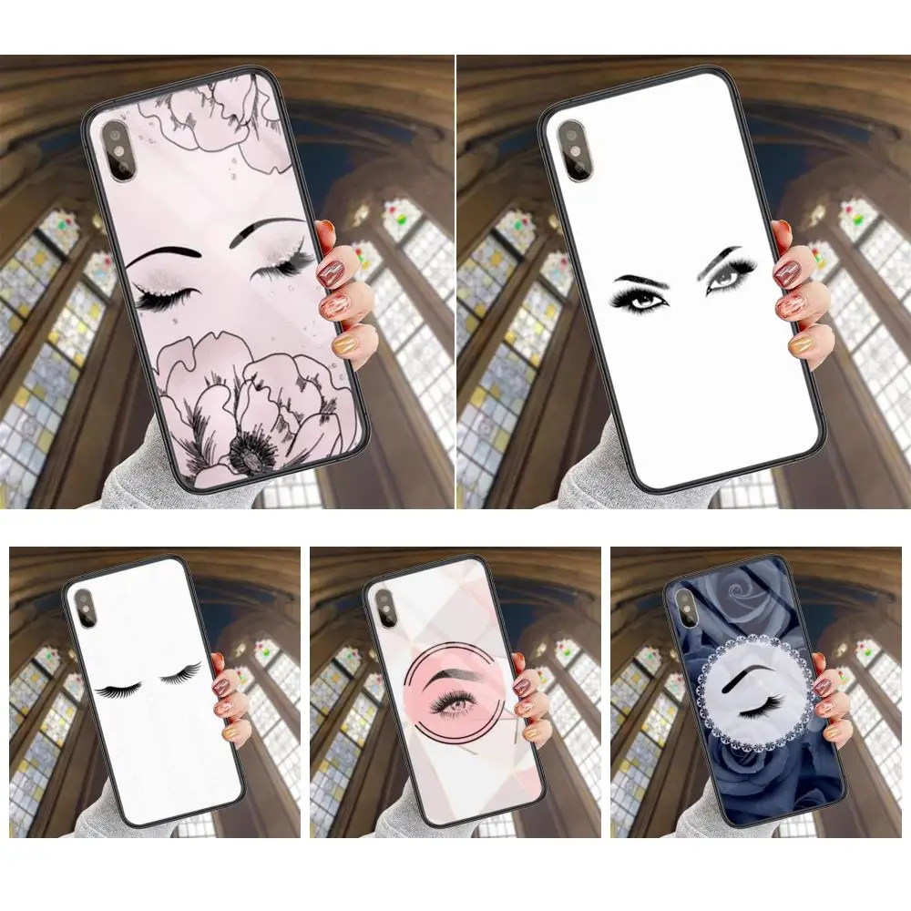 

Для Redmi Note 5 K20 K30 K30i K30S K40 Gaming Pro Plus ультра тонкие гоночные ресницы и брови рисунок черный Hoesjes арт Coque