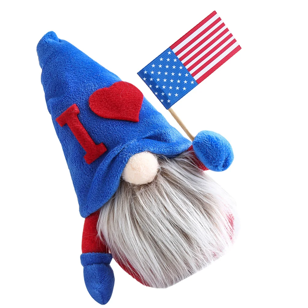 

1 шт., кукла гном День Независимости, Настольная кукла без лица, настольное украшение для вечеринки (тип А)