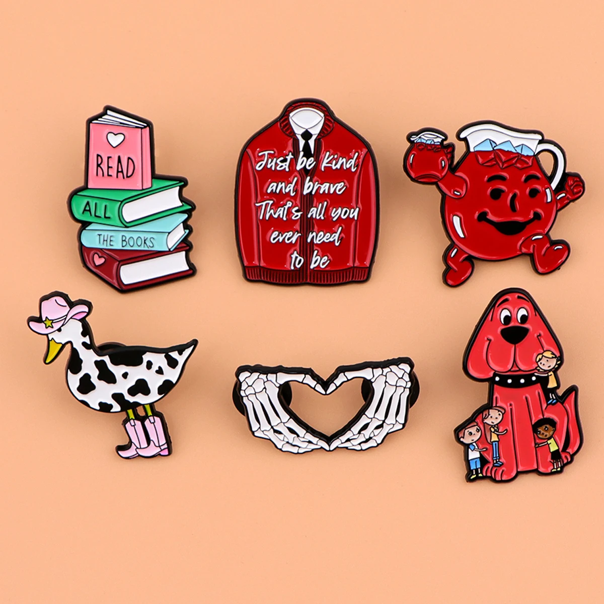 Заколка Для Волос С Тиснением И Рисунком Утки Из Железного Сплава Модные Броши