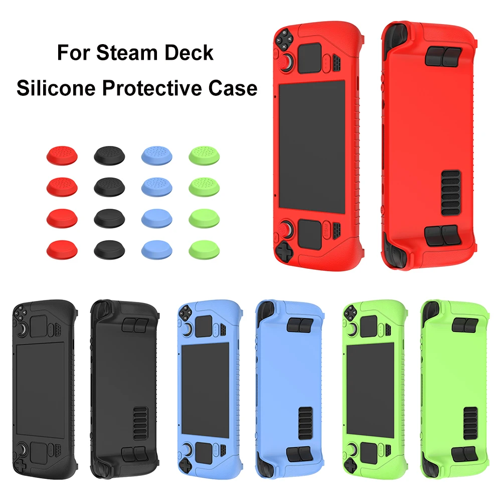 

Smart Cover For Steam Deck Game Console Thickened Silicone Dustproof And Anti-Slip Protective Cover With Two Sets Of Key Caps