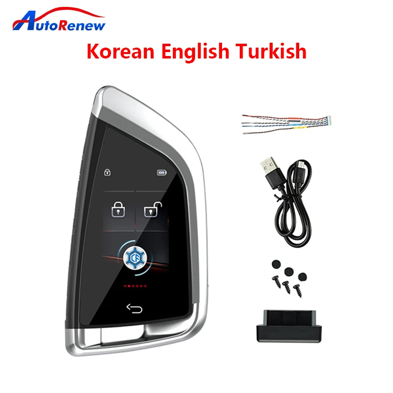 

Korean/English/Turkish CF568 Modified Smart Remote Key LCD Key for BMW/Benz/Audi/Toyota/Honda/Cadillac/Ford Smart Keyless Model