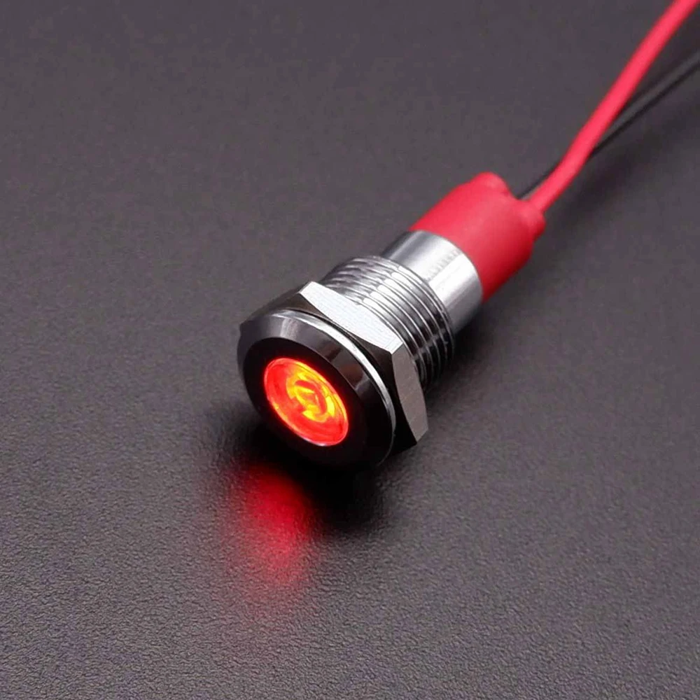 Индикаторная лампа PRONCH 10 мм 3-24В 110-220В красный/оранжевый/зеленый/белый