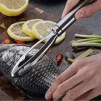 kitchen accessories 304 stainless steel fish scales scraping graters fast remover fish cleaning peeler scraper kitchen tools