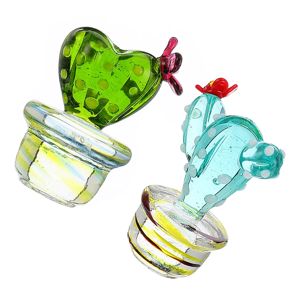 

Glass Figurines Crystal Statueblown Mini Sculpture Decor Ornamentsimulation Small Model Fake Ornaments Bonsai Desertdecorative