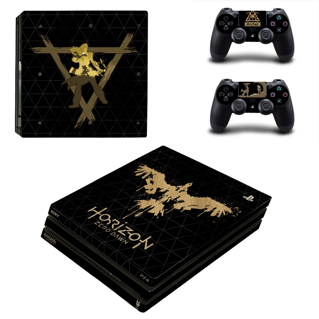 Horizon Zero Dawn PS4 Pro Skin Sticker Decals Cover For PlayStation 4 PS4 Pro Console & Controller Skins Vinyl