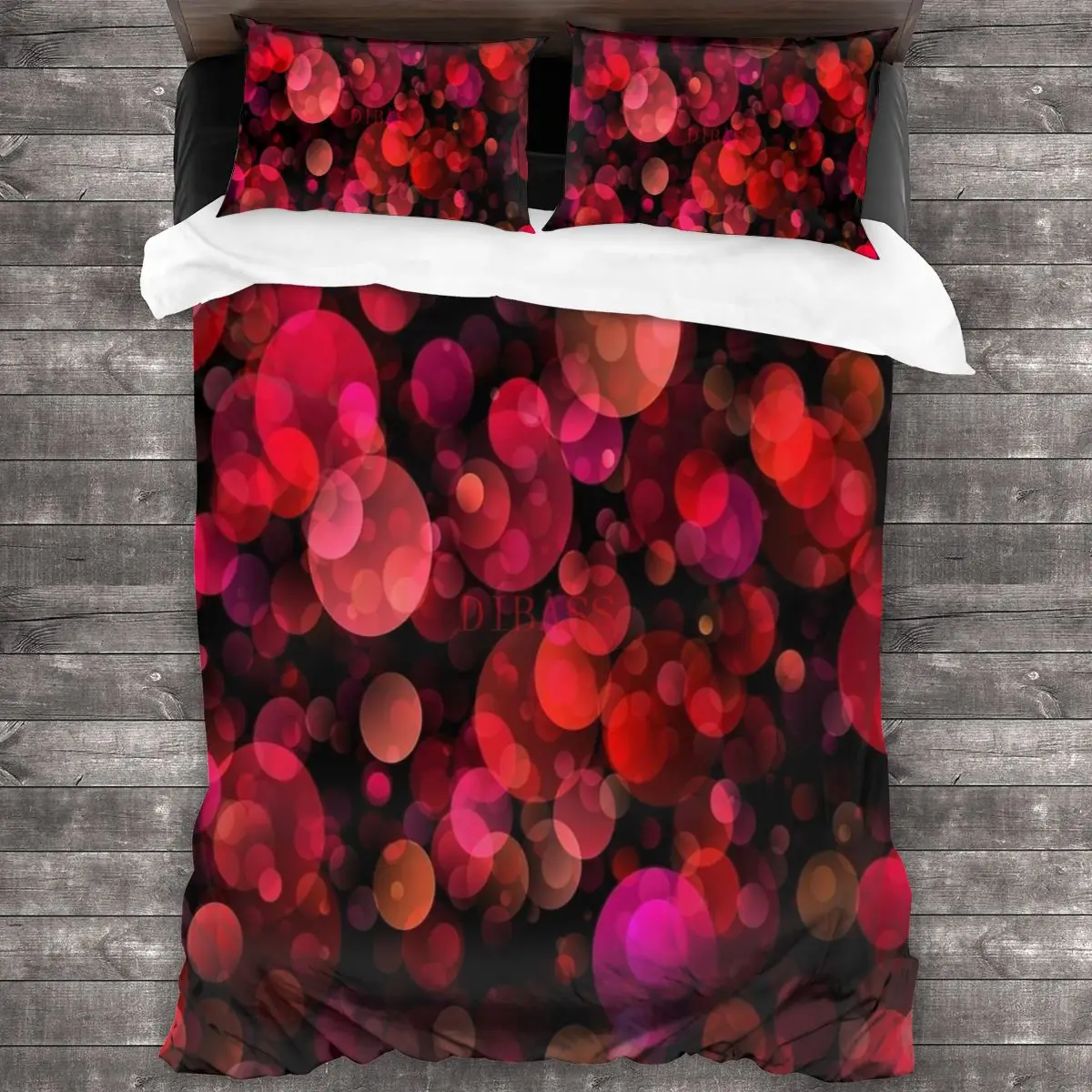 

Украшения в стиле диско 70-х годов, абстрактная красная мягкая искусственная кожа с 2 наволочками, пододеяльник с застежкой-молнией