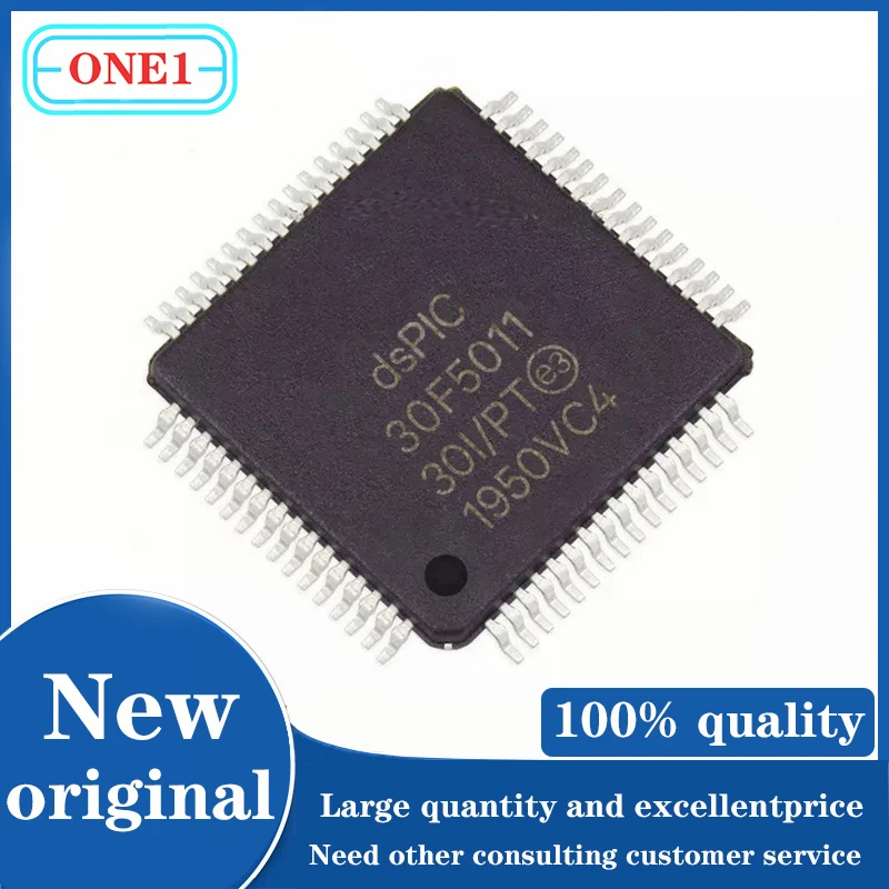 1PCS/lot DSPIC30F5011-30I/PT DSPIC30F5011-30I DSPIC30F5011-30 DSPIC30F5011 IC MCU 16BIT 66KB FLASH 64TQFP IC Chip New original