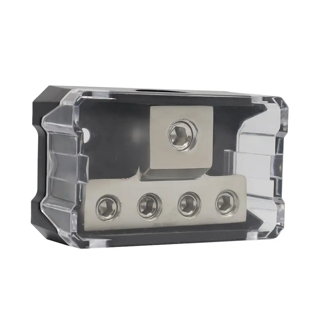 Автомобильный аудио-модифицированный разветвитель заземления провода блока распределения питания 4-полюсный 1 выход 4 T-типа коробки на.