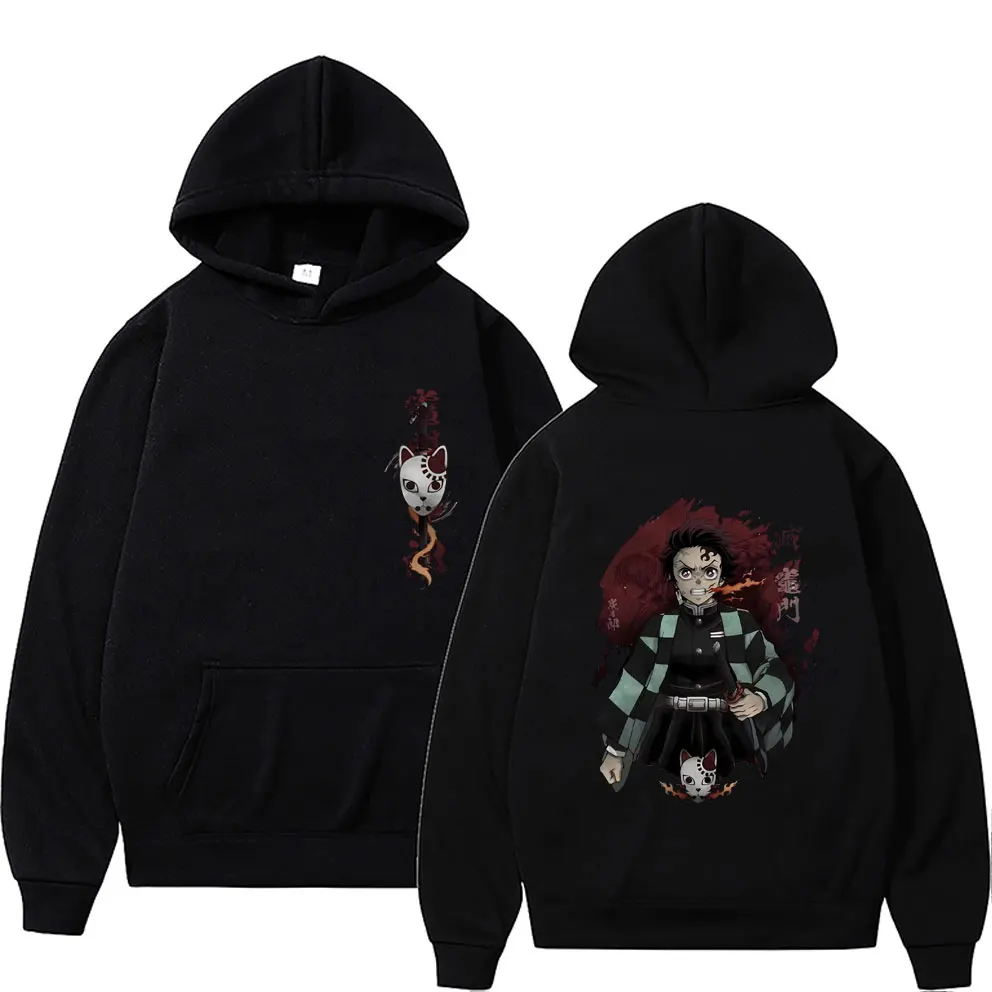 

Anime Demon Slayer Hoodie Manga Kamado Tanjirou Print Sweatshirt Men Women Vintage Hoodies Male Y2k Hoody Men's Rock Streetwear