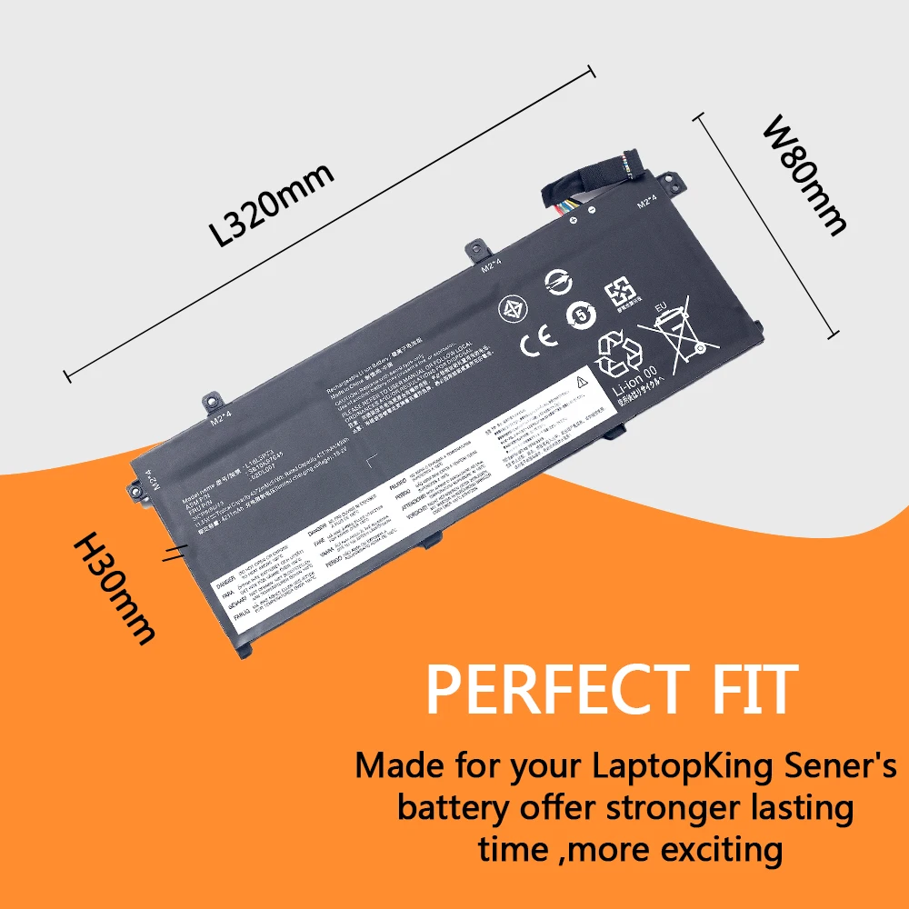 Новый аккумулятор для ноутбука L18M3P73 L18L3P73 L18C3P72 L18M3P72 Lenovo ThinkPad T490 T495 P43s 02DL007 SB10T83122
