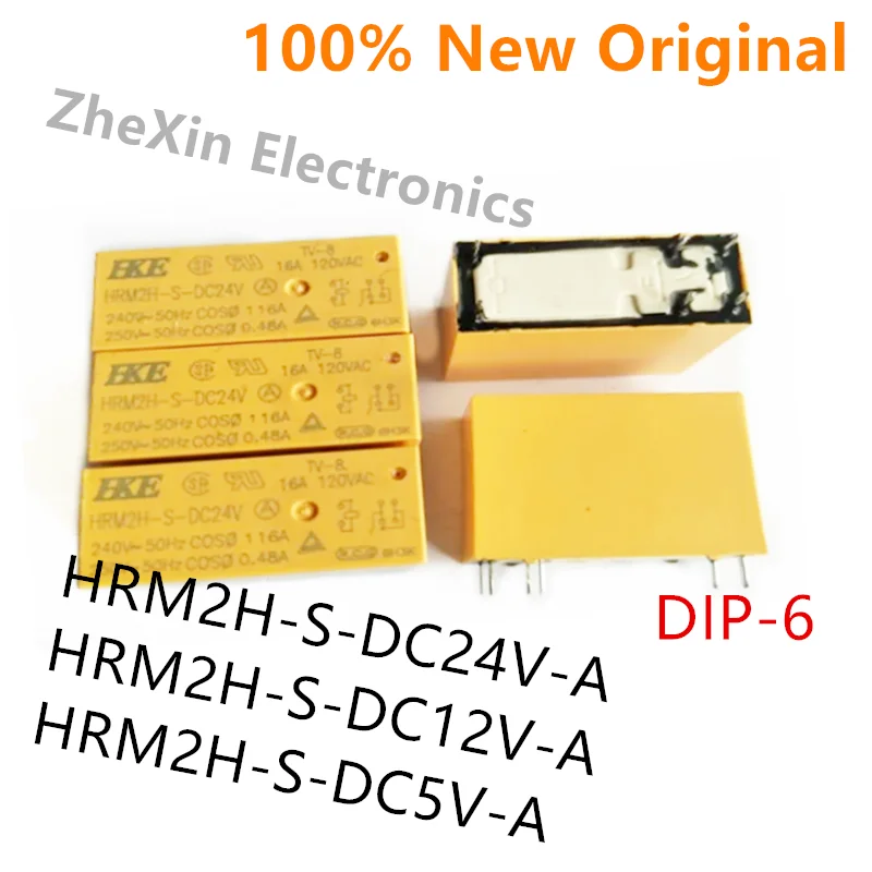 5-10 шт./партия Φ, HRM2H-S-DC12V-A DIP-6 новое оригинальное реле Φ, HRM2H-S-DC24V-A