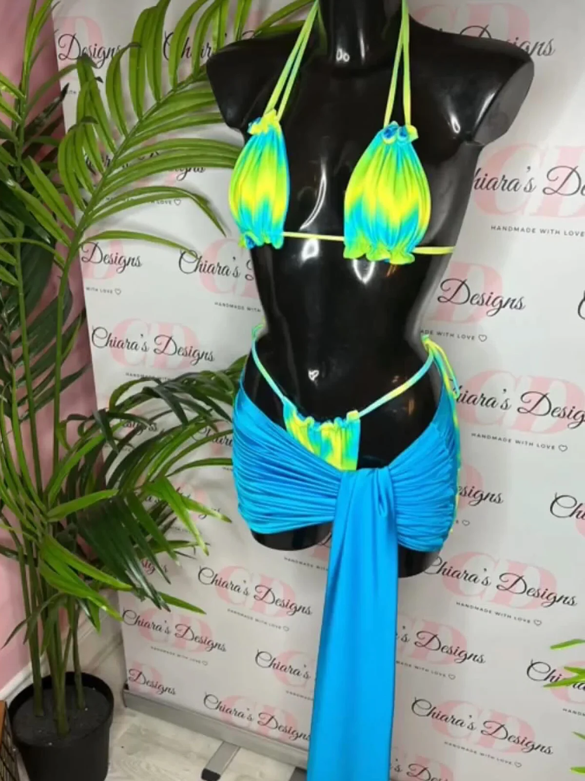 3 шт. бикини 2025 сексуальный женский купальник женская юбка с микропринтом