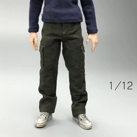 3atoys 112th fashion casual army doll pant trousers model for 6inch dam 3a shf mezco body action collectable