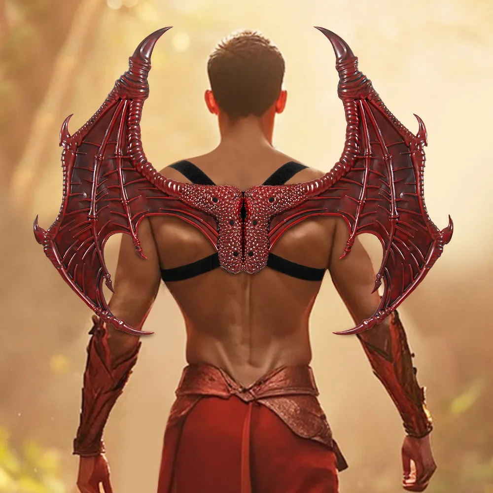 Хэллоуин RP Взрослые Крылья Дракона Креативные Ангела Дьявол Череп Вампиры