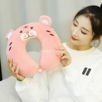 u shaped cute cartoon neck pillow home travel practical slow rebound lunch break neck pillow personal mini neck protector