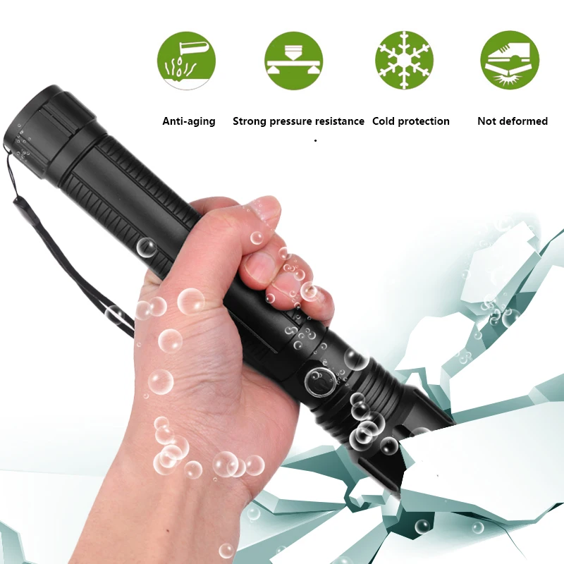 

Z35Litwod 1446 LED flashlight CREE XHP70.2 high powerful 50000LM Tactical waterproof torch light 18650&26650 Lantern Zoom Lamp
