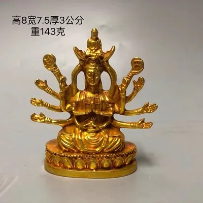 

Boutique Gold-Plated Thousand Handed Guanyin Ornaments