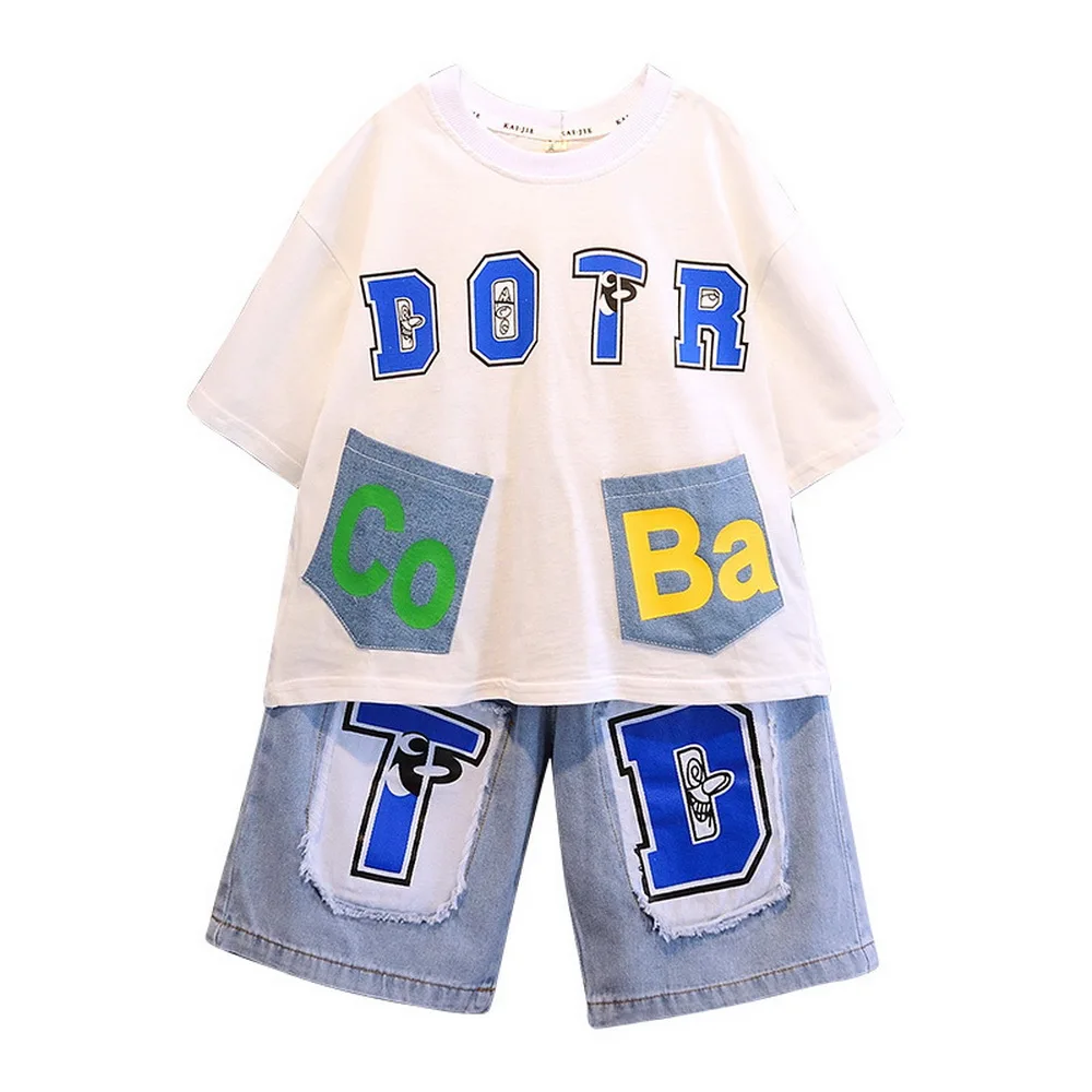 

Kids Clothes Set Baby Boy/Girl T-Shirt + Shorts Summer Clothing Cotton Casual Boys Tracksuit Children Baby Clothes Set 2-13Years