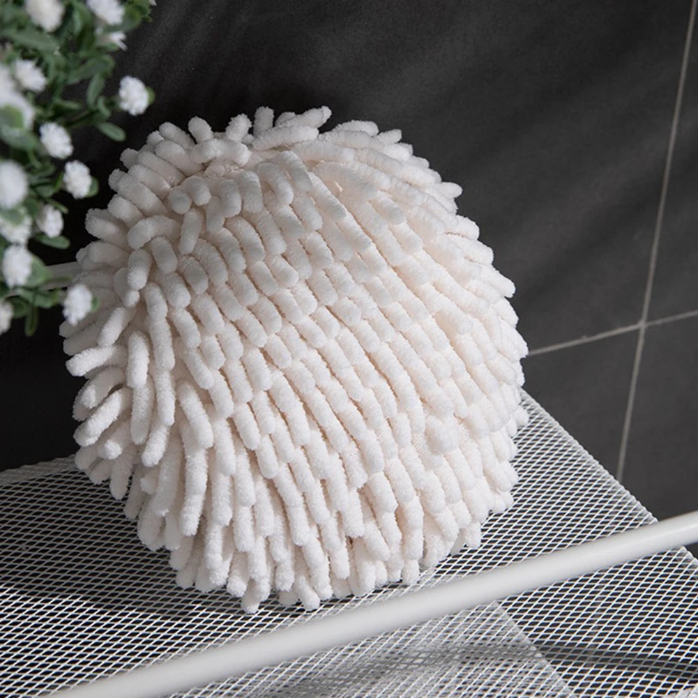 Полотенце для рук из синели премиум-класса с подвесной петлей Быстросохнущее и