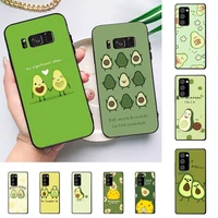cute cartoon fruit avocado phone case for redmi 8 9 9a for samsung j5 j6 note9 for huawei nova3e mate20lite cover
