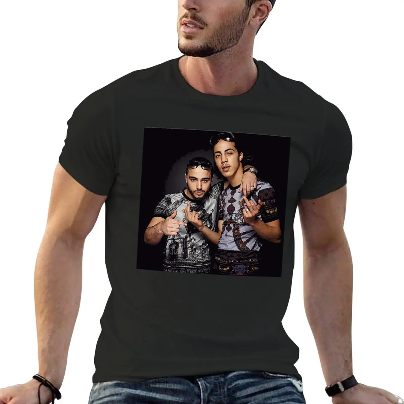 Футболка Djadja &amp Dinaz футболки роскошная одежда рубашка Lubu Croswit мужская модная мода