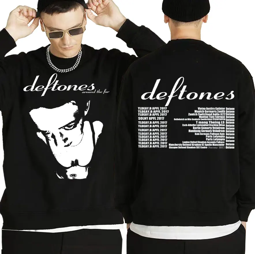 

Deftones Um Die Pelz Tour Band Konzert Sweatshirt Men Für Unisex Streetwear Punk Hippie Pullover Goth Retro Grunge Sweatshirts