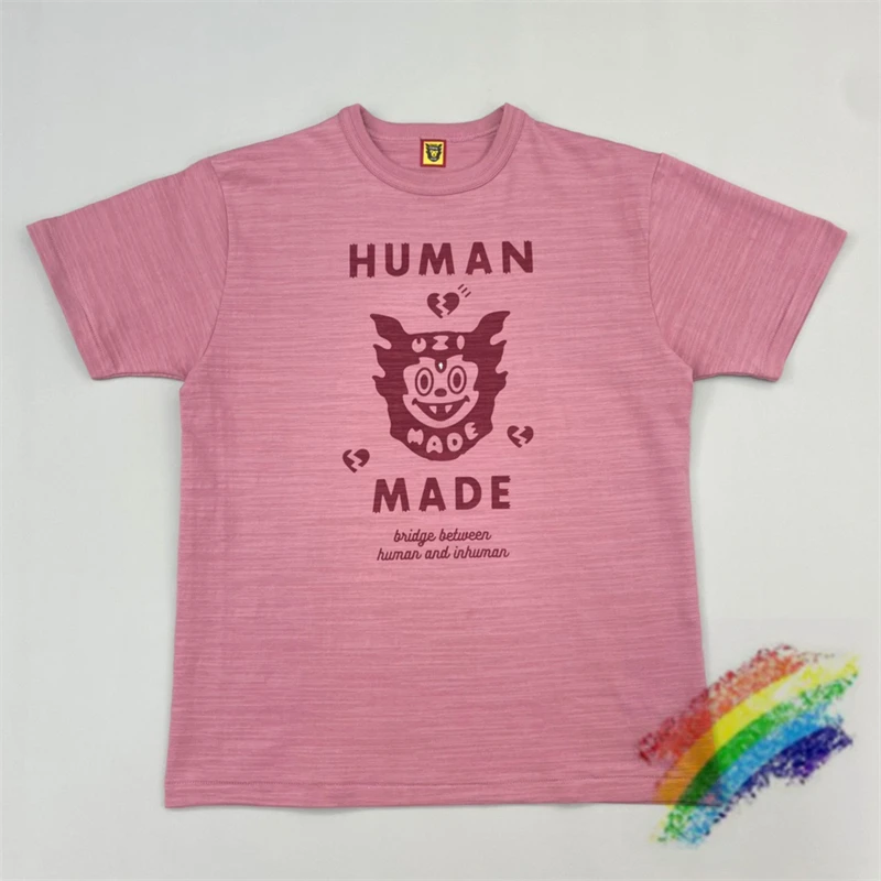 

Футболка Мужская/женская с инкрустацией летучей мыши и бриллиантами, розовая Повседневная футболка в стиле хип-хоп, лучшее качество, 1:1