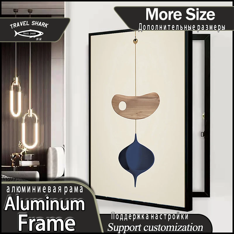 Nordic Decorative Painting Of Meter Box Wall Art Print Poster Murals Home Room Decoration Free Punch Occlude and Switch Frame |