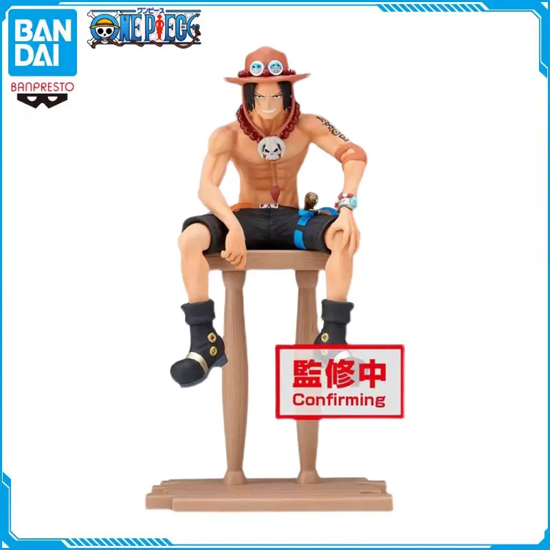 

Bandai Original BP One Piece Figures Portgas D Ace GRANDLINE JOURNEY Grand Line PVC Action Anime Figures Collectible Model Toy