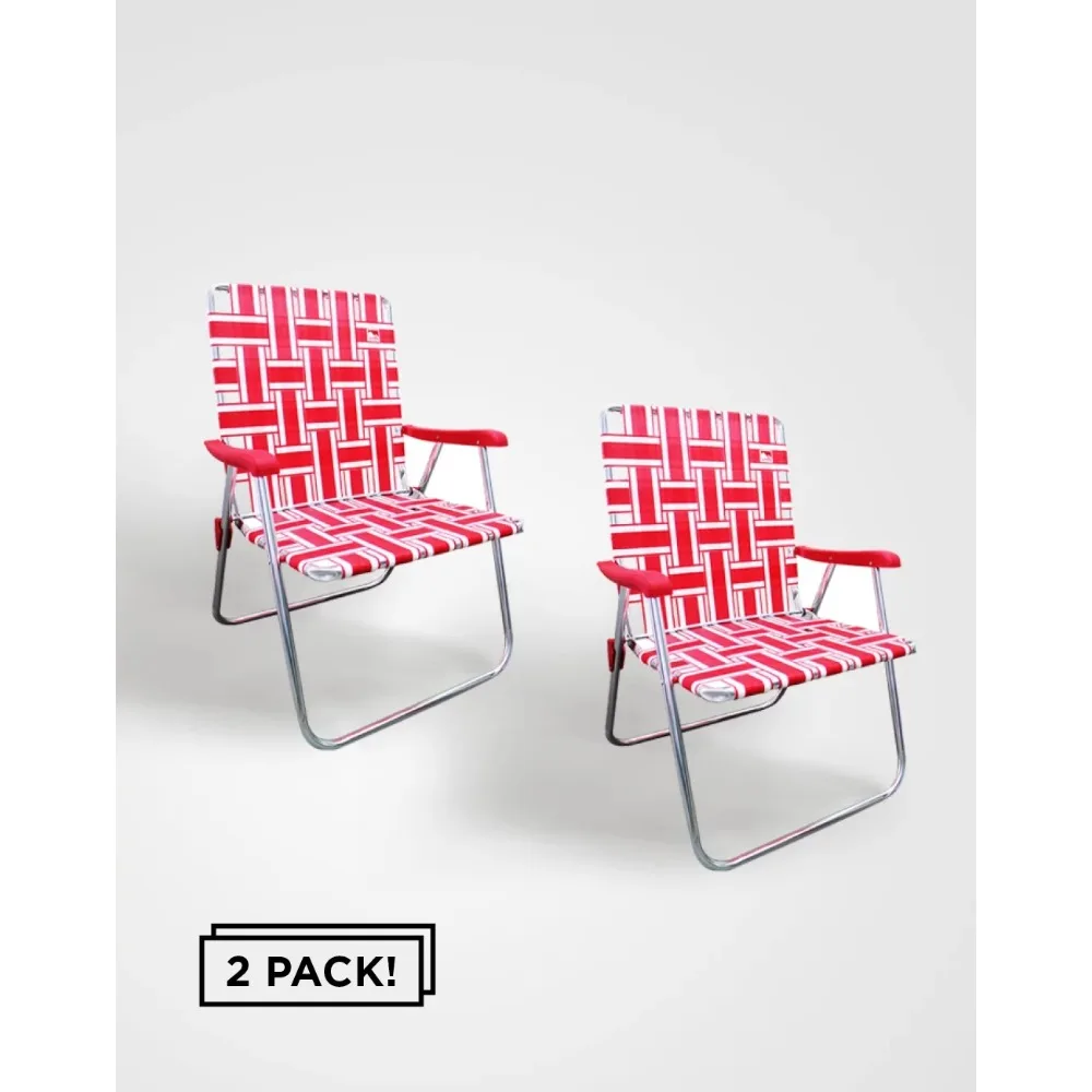 

New (2-Pack) Classic Aluminum Webbed Folding Lawn / Camp Chair