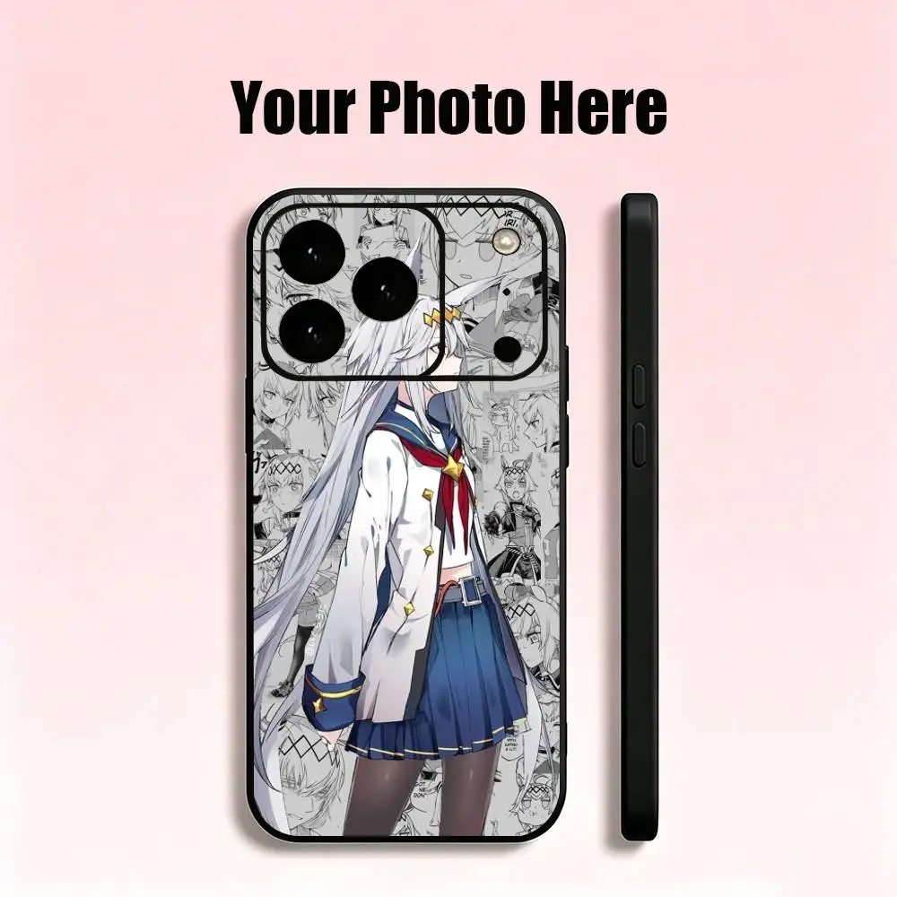 Чехол для телефона Anime Oguri C-Cap Uma M-Musume для iPhone 17, 16, 15, 14, 13, 12 Pro Max и других моделей, мягкий черный чехол (art.: 3920dba48ce8e) - 3920dba48ce8e