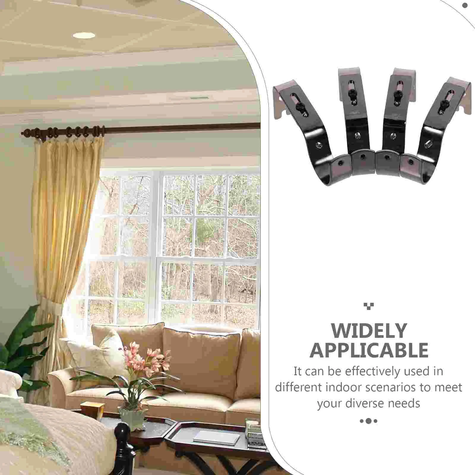 Кронштейн для карниза Кронштейны крепления стойки Опорный держатель Крючки