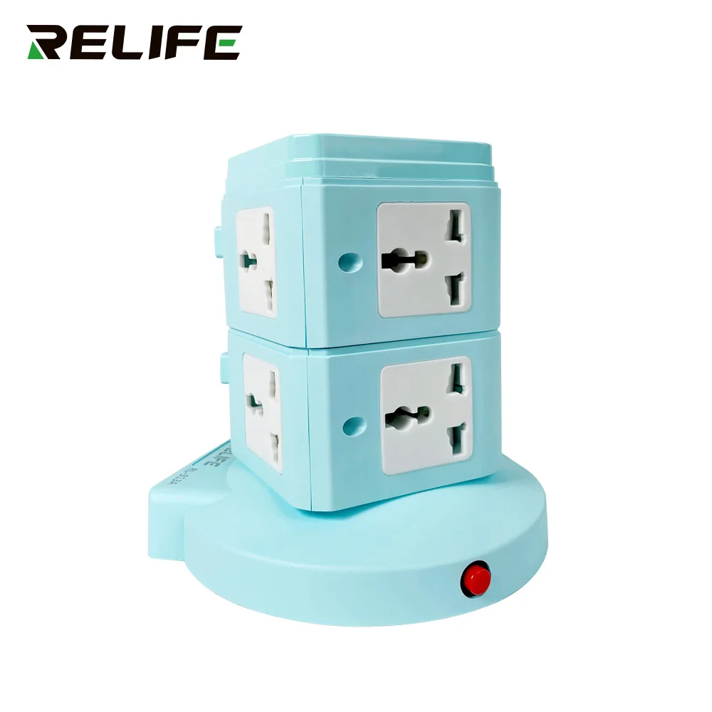 Многофункциональная безопасная розетка Relife RL-313A 4 в 1 8 разъемов порт быстрой