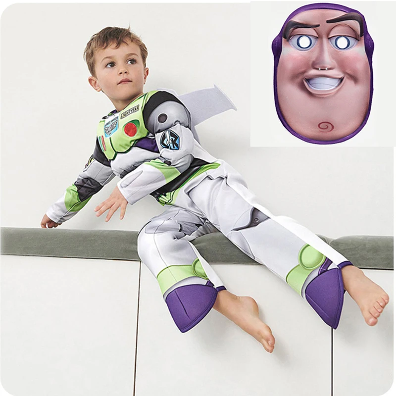 

Kids Buzz Lightyear Costume Toy 4 Cosplay Uniform Carnival Performance Party Clothing Halloween Costume Children