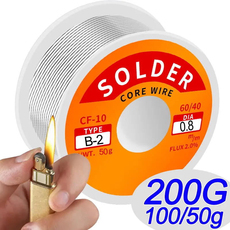 200/50 г низкотемпературная легкоплавкая проволока для припоя, металлическая медь, железо, оловянный сплав, сварочные провода, паяльные порошковые стержни, инструменты для ремонта стержней