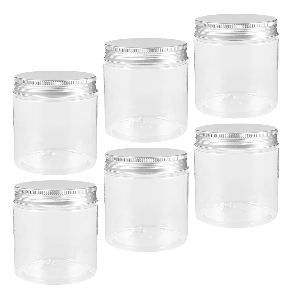 6 шт. мини-серебряные контейнеры для дозирующих бутылок макияжа дорожные размеры