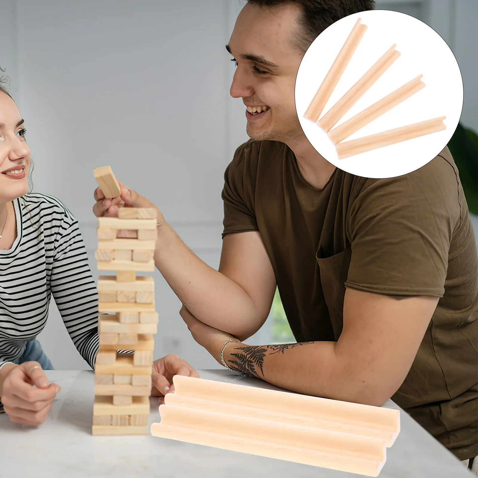 4 шт. деревянная подставка для дисплея основания с алфавитом карты домино