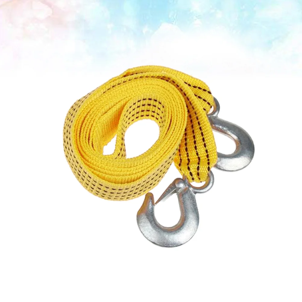 

Ton Car Trailer Rope Practical Outdoor Emergency Nylon Tow Rope Double Thicken Car Trailer(Yellow,Eagle Hook)