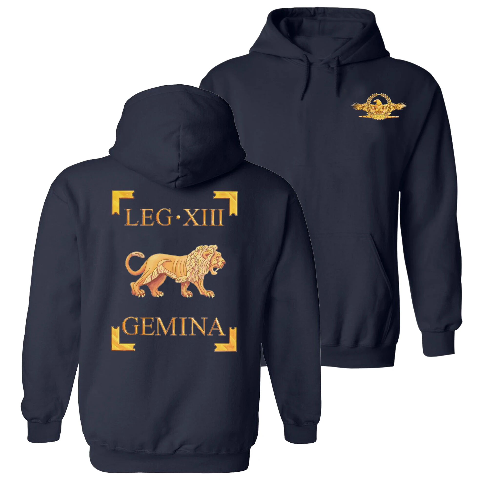 Legio XIII Gemina Lion символ Vexillum 13st Roman Legion пуловер с капюшоном новая удобная